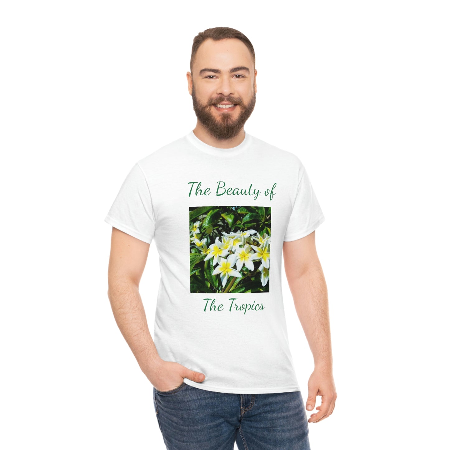 Islander Plumeria Unisex Heavy Cotton Tee