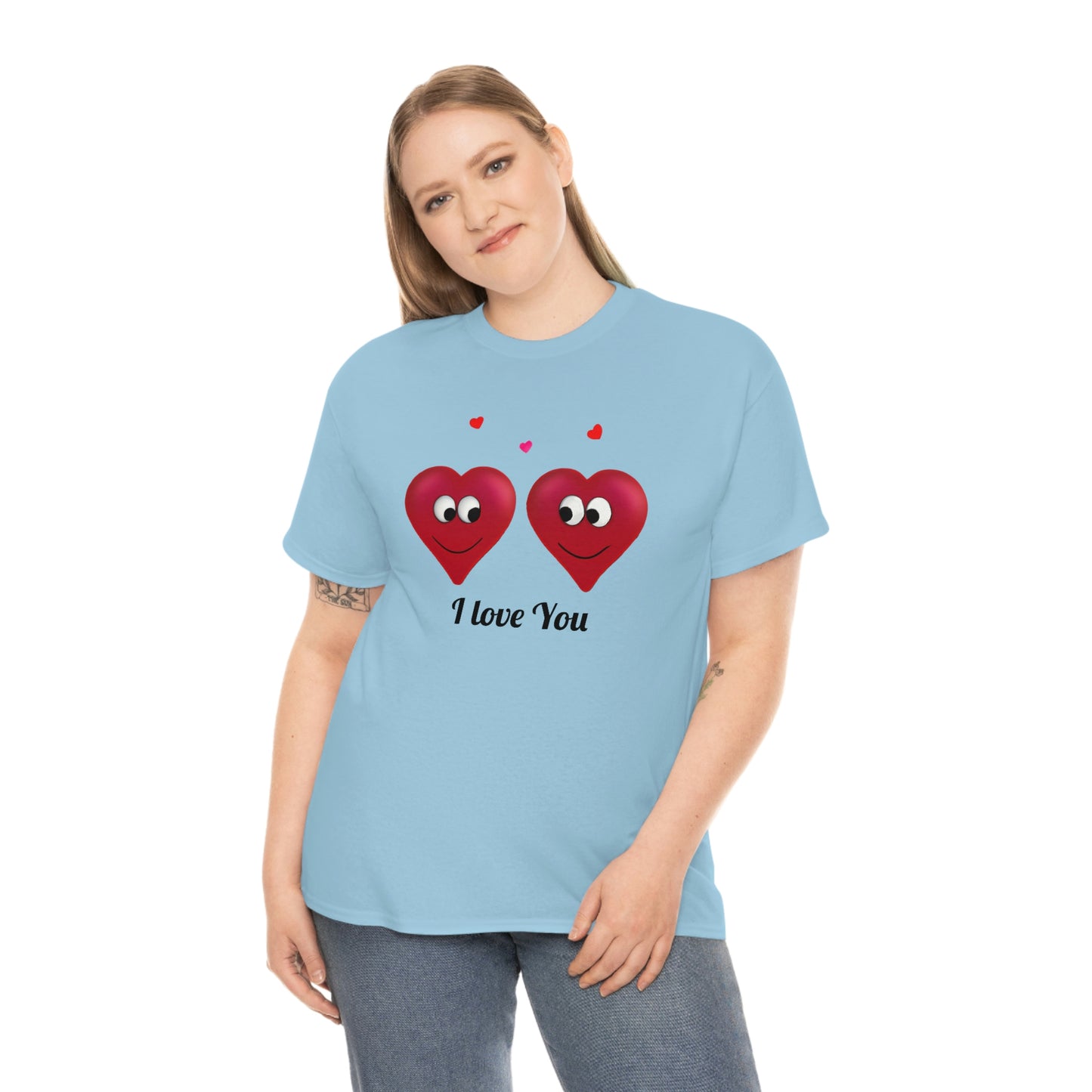 Valentine's "I Love You" Unisex Heavy Cotton Tee