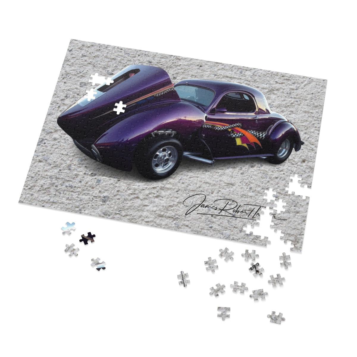 Hotrods Wild Purple Jigsaw Puzzle (252, 500-Piece)