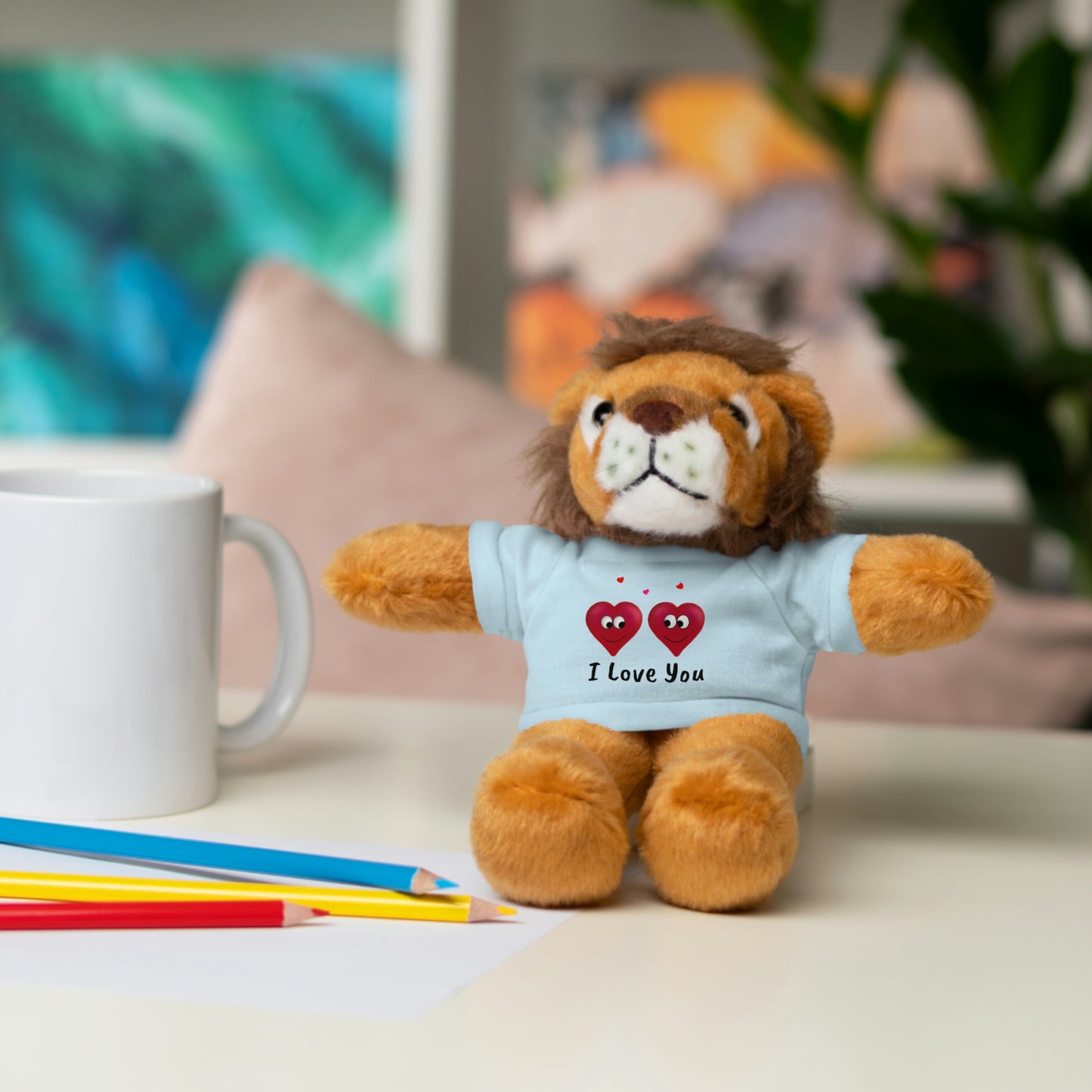 Valentine's "I Love You" Stuffed Animals with Tee