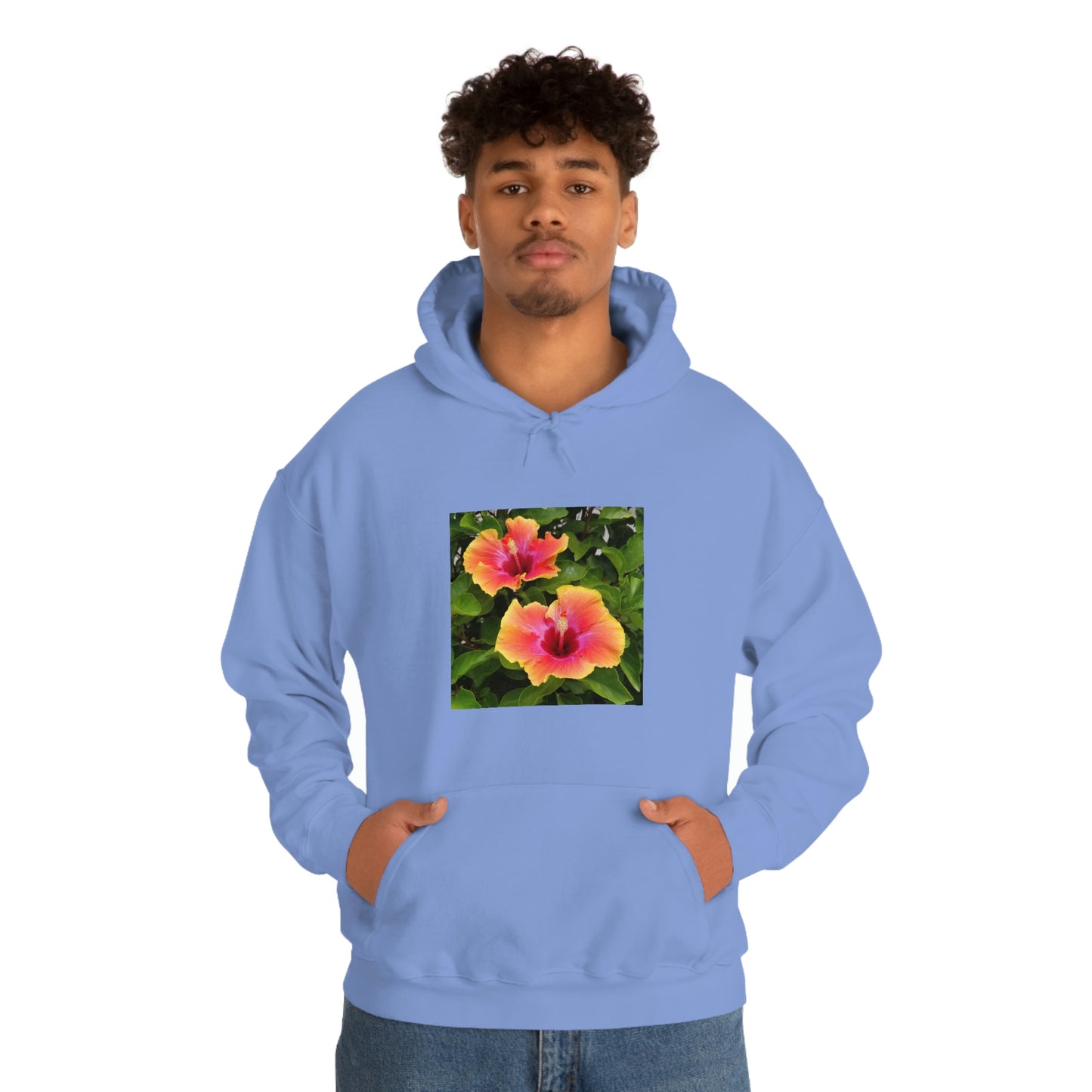 Islander Hibiscus Unisex Heavy Blend™ Hooded Sweatshirt