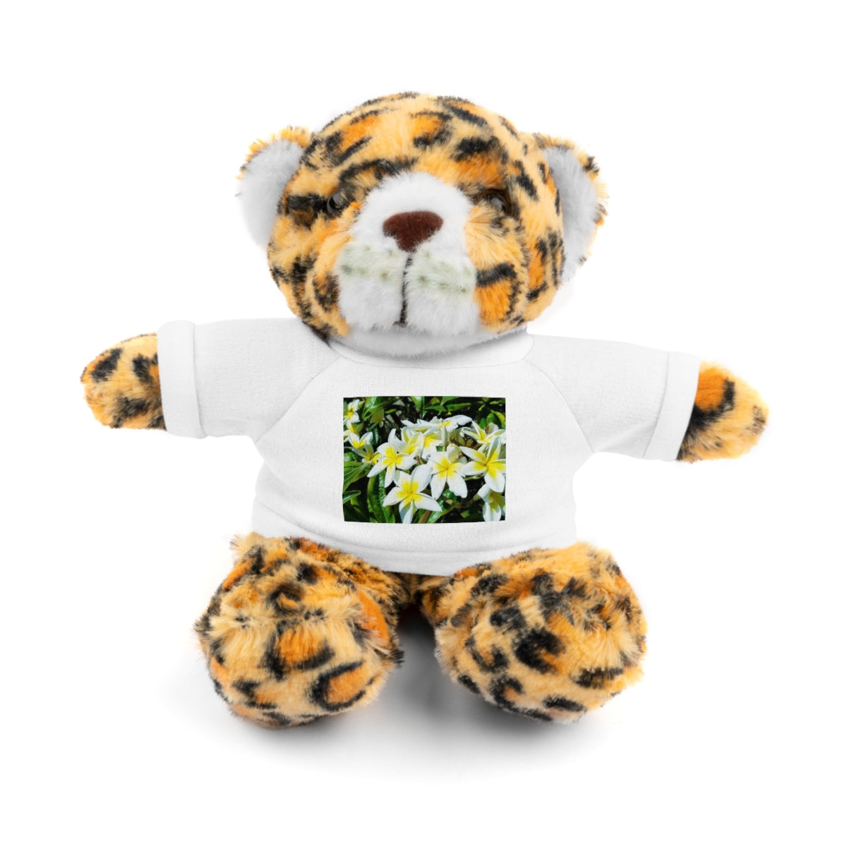 Islander Style Plumeria  Stuffed Animals with Tee