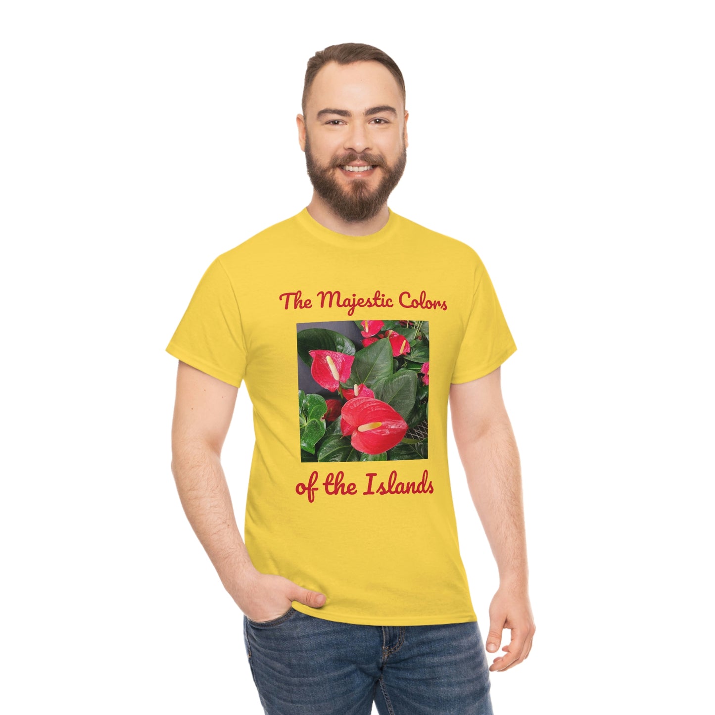 Islander Anthurium Unisex Heavy Cotton Tee