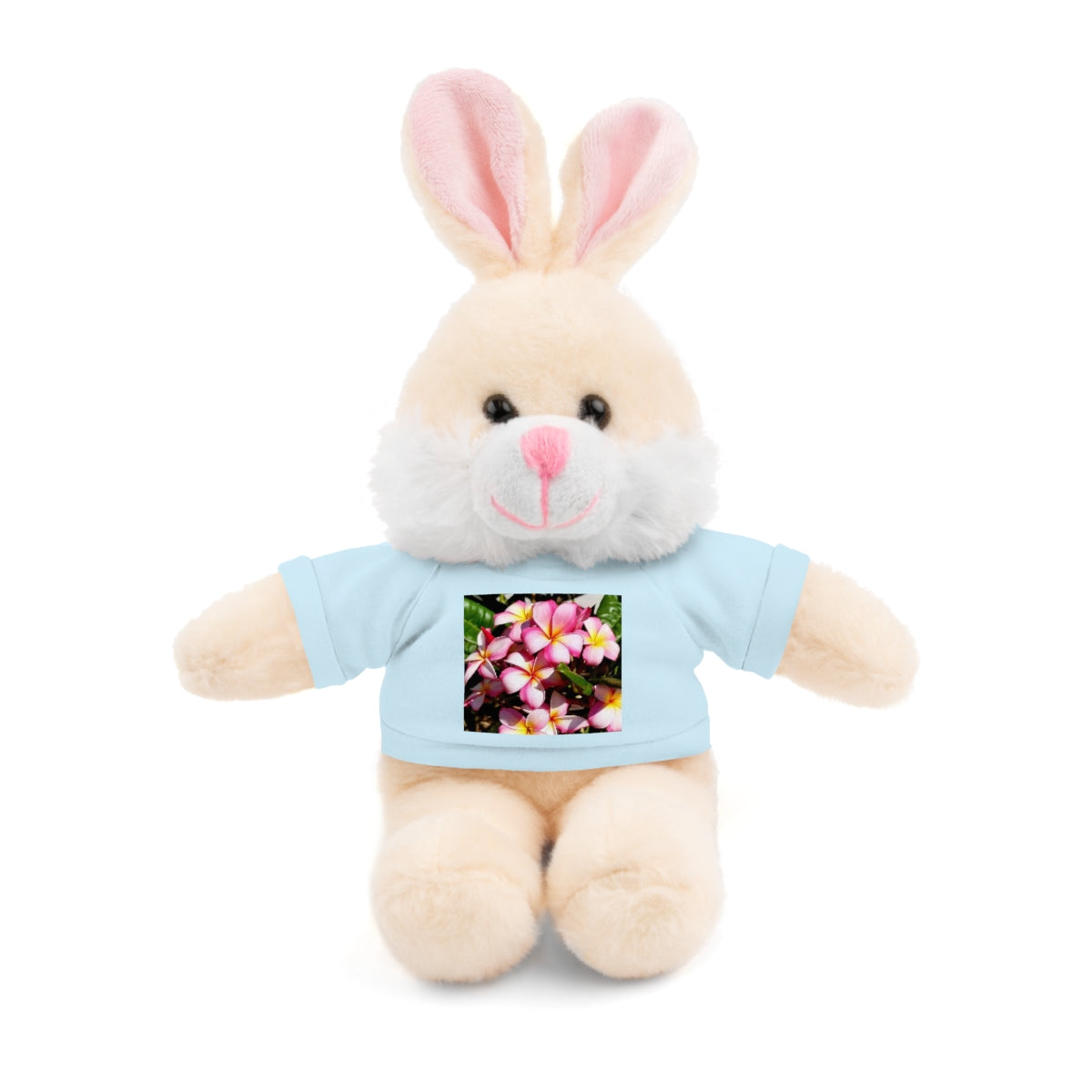 Island Style Striped Plumeria  Stuffed Animals with Tee