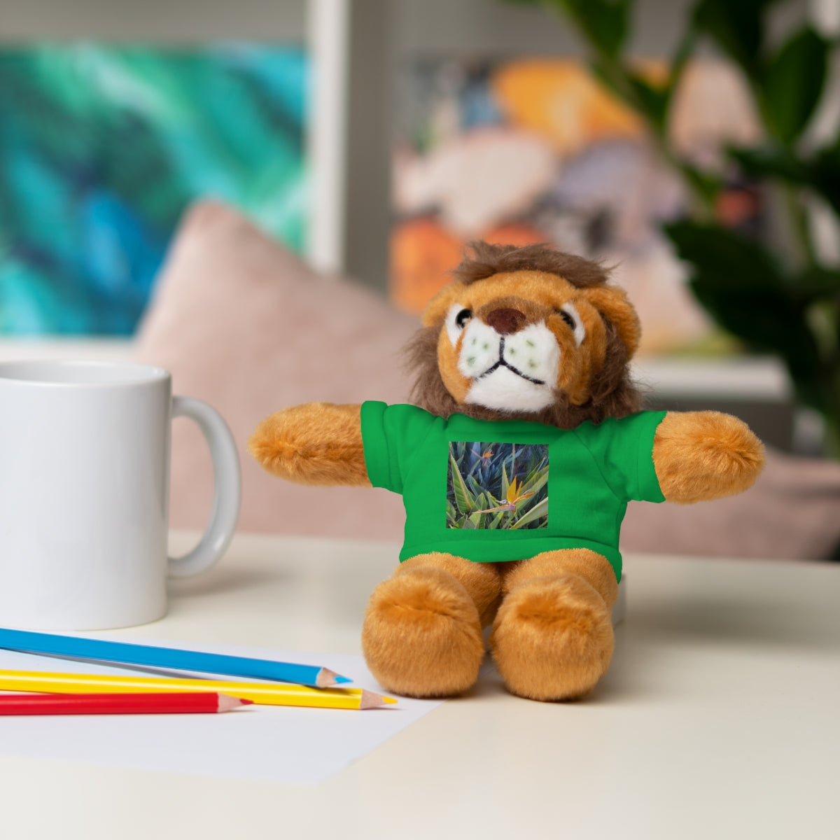 Island Style Bird of Paradise  Stuffed Animals with Tee