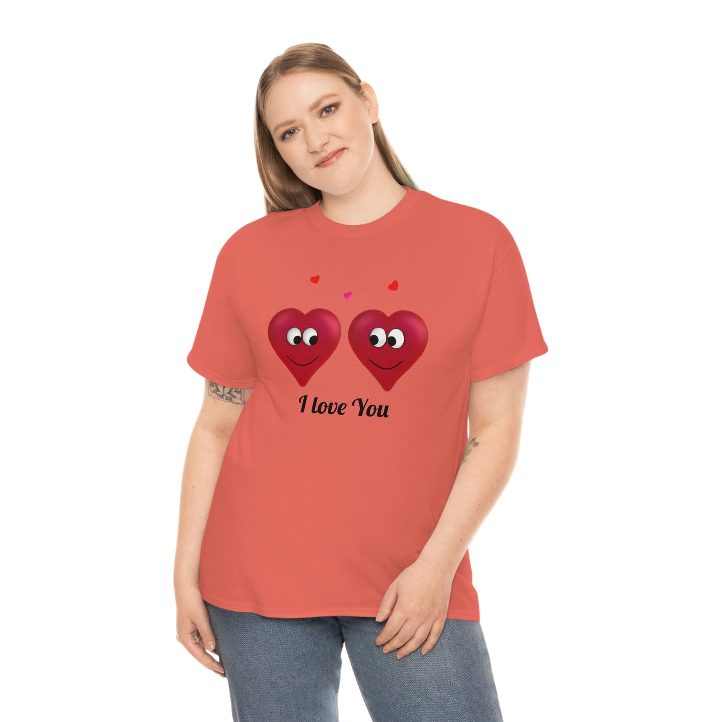 Valentine's "I Love You" Unisex Heavy Cotton Tee