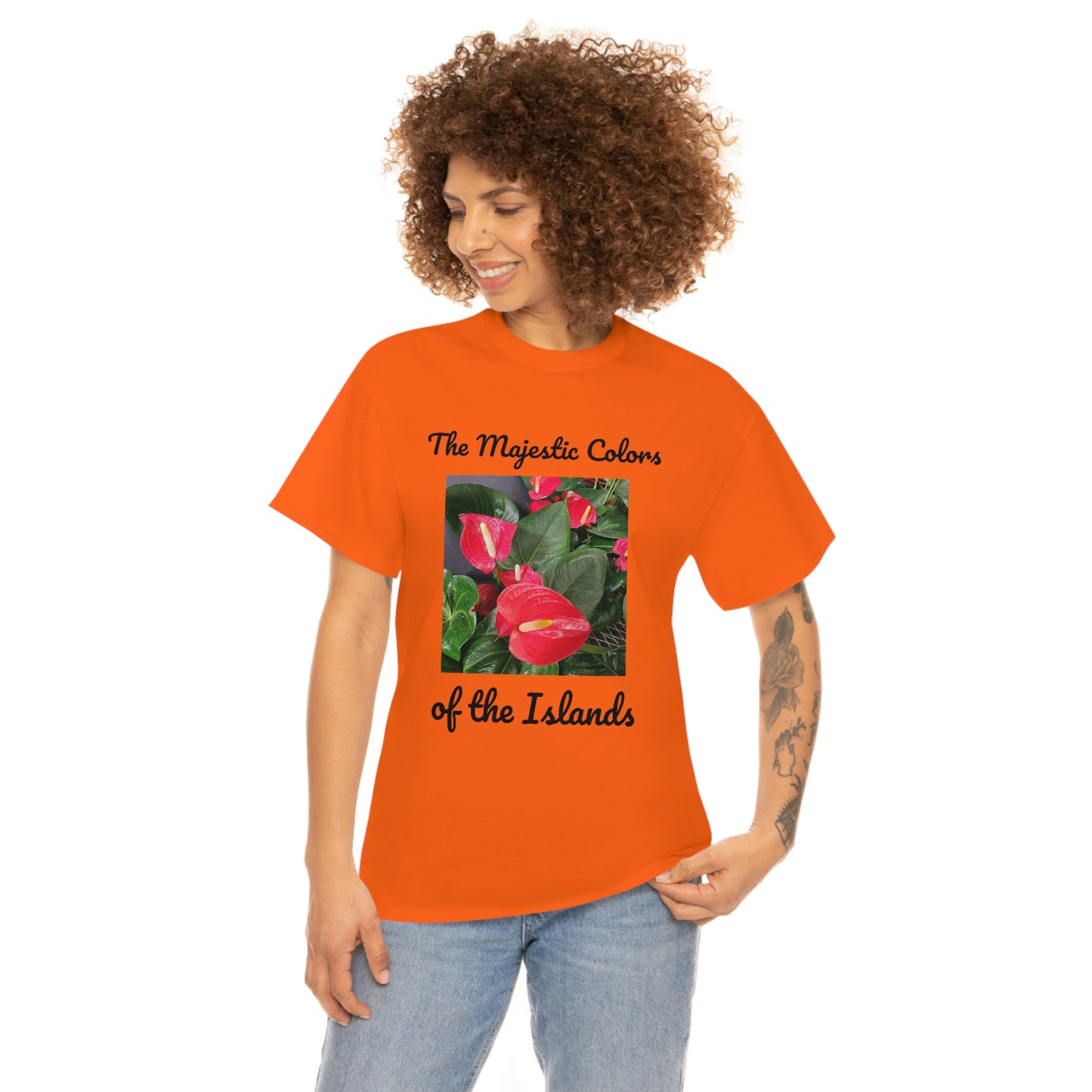 Islander Anthurium Unisex Heavy Cotton Tee