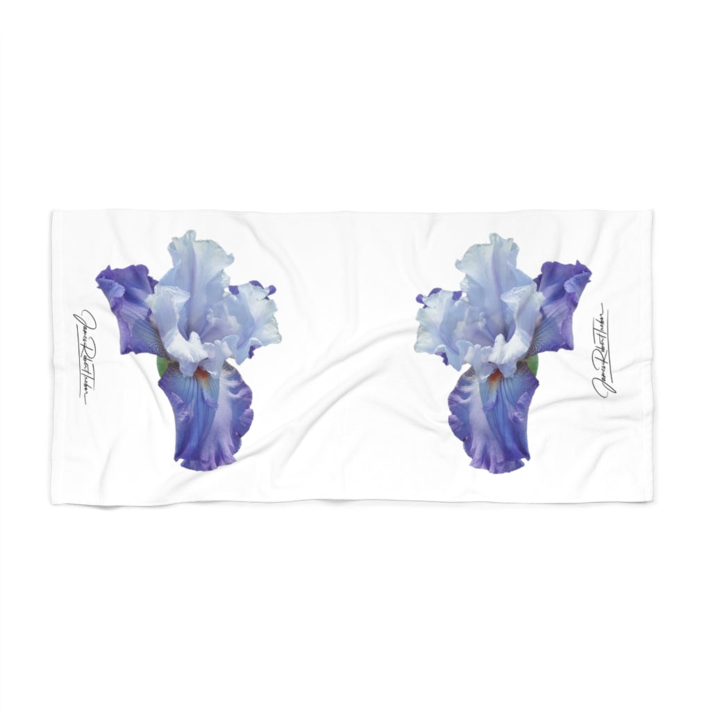 "Lavender Iris" Beach Towel