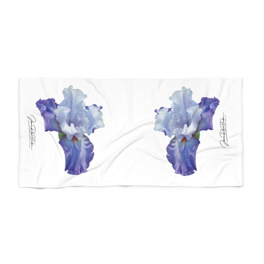 "Lavender Iris" Beach Towel