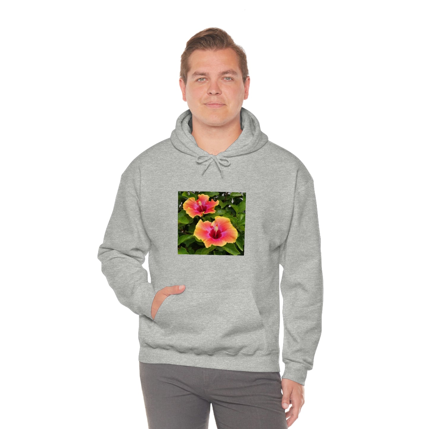 Islander Hibiscus Unisex Heavy Blend™ Hooded Sweatshirt