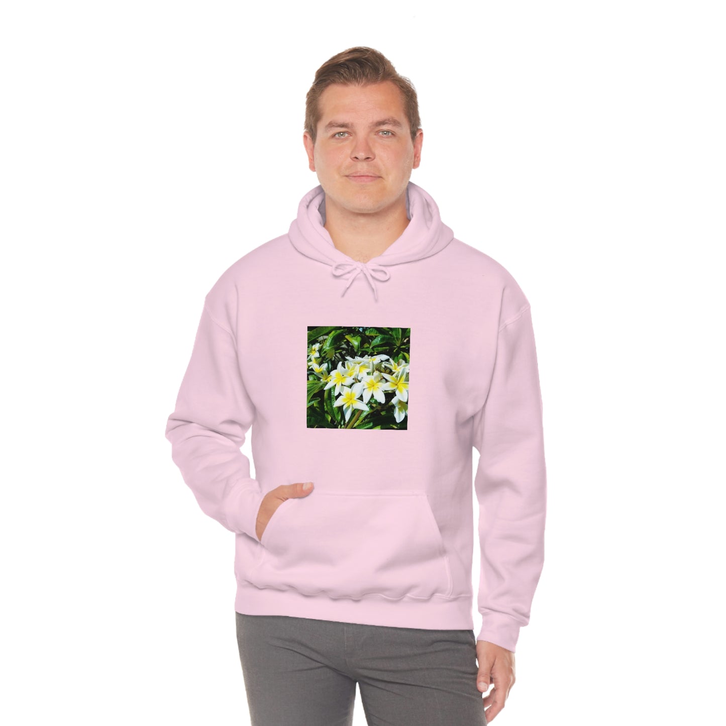 Islander Plumeria Unisex Heavy Blend™ Hooded Sweatshirt