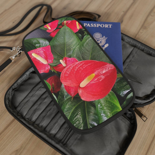 Island Style Anthurium Passport Wallet by Lola