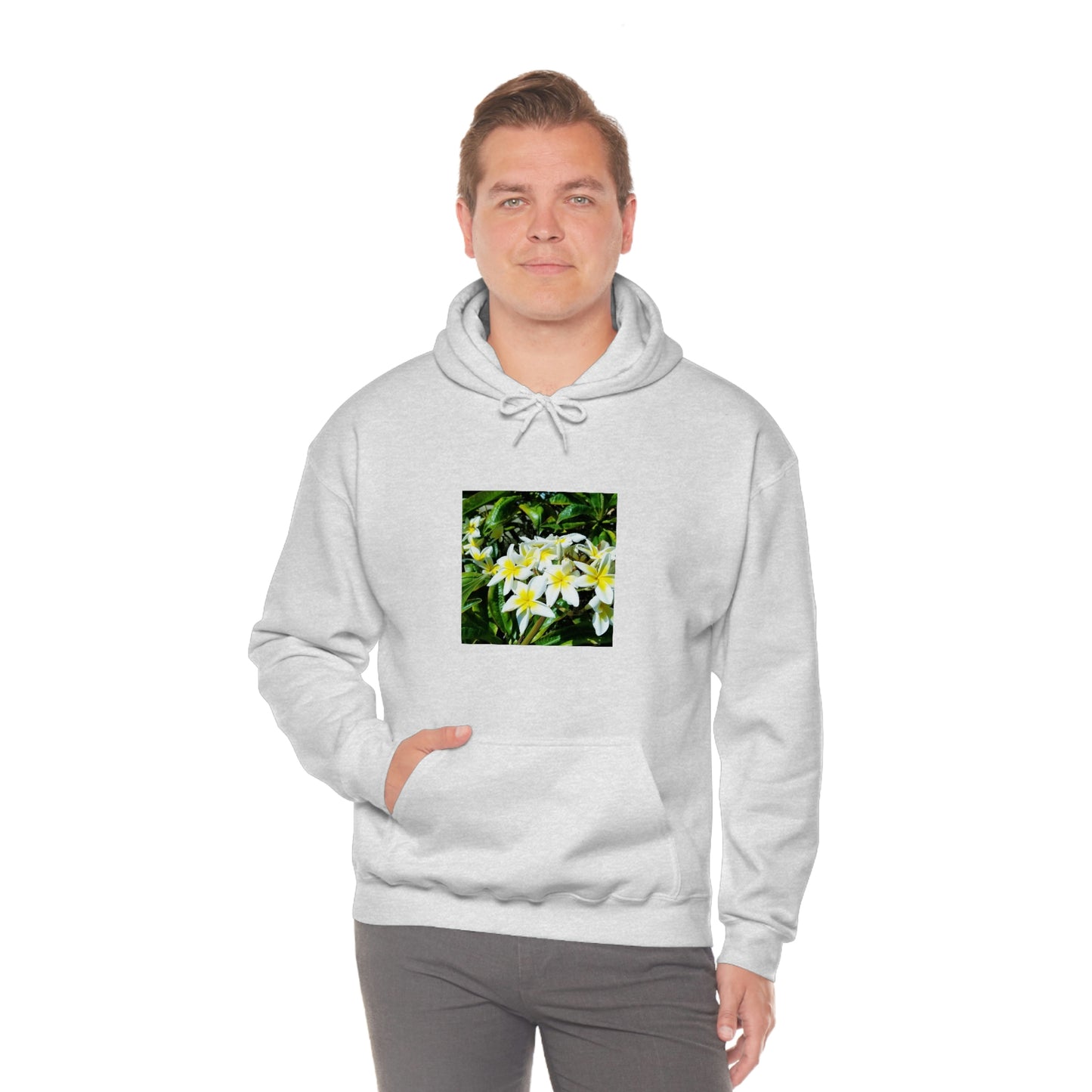 Islander Plumeria Unisex Heavy Blend™ Hooded Sweatshirt