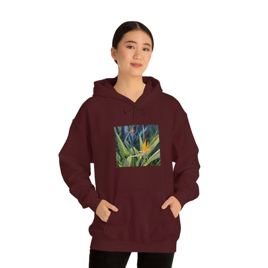 Island Style Bird of Paradise Unisex Heavy Blend™ Hooded Sweatshirt