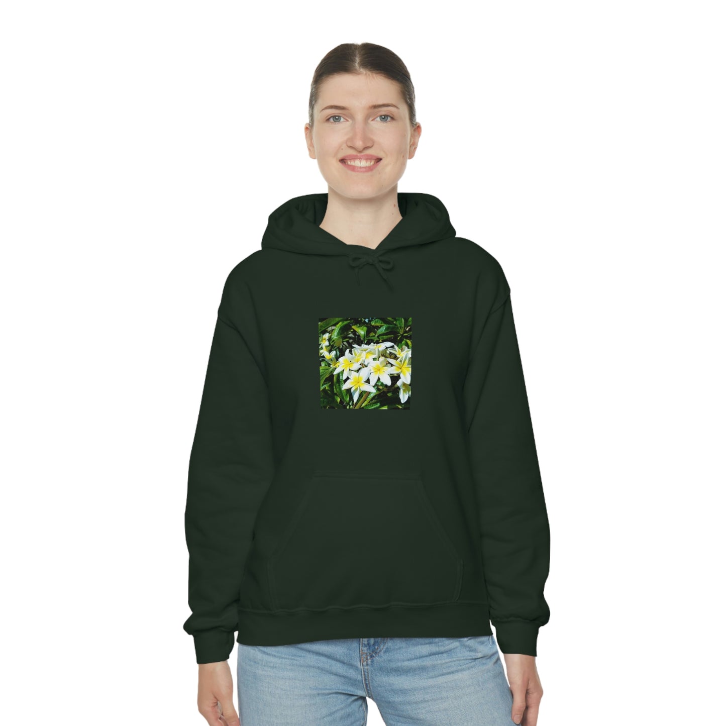 Islander Plumeria Unisex Heavy Blend™ Hooded Sweatshirt