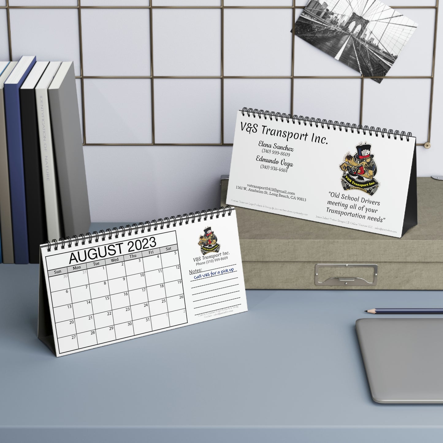 V&S Transport Desk Calendar 2