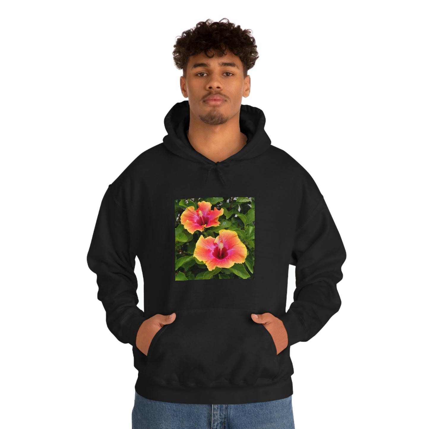 Islander Hibiscus Unisex Heavy Blend™ Hooded Sweatshirt