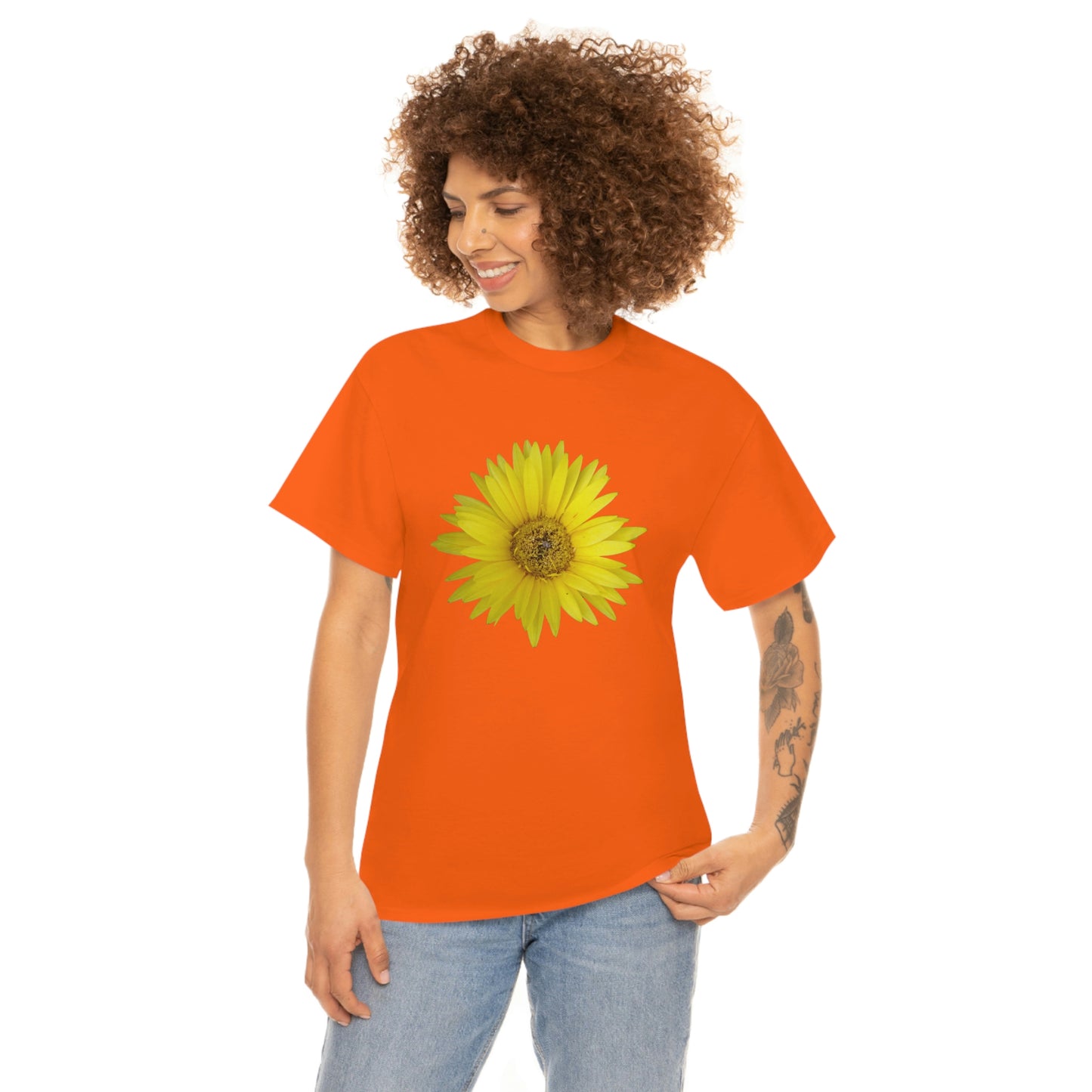 Floral Unisex Heavy Cotton Tee