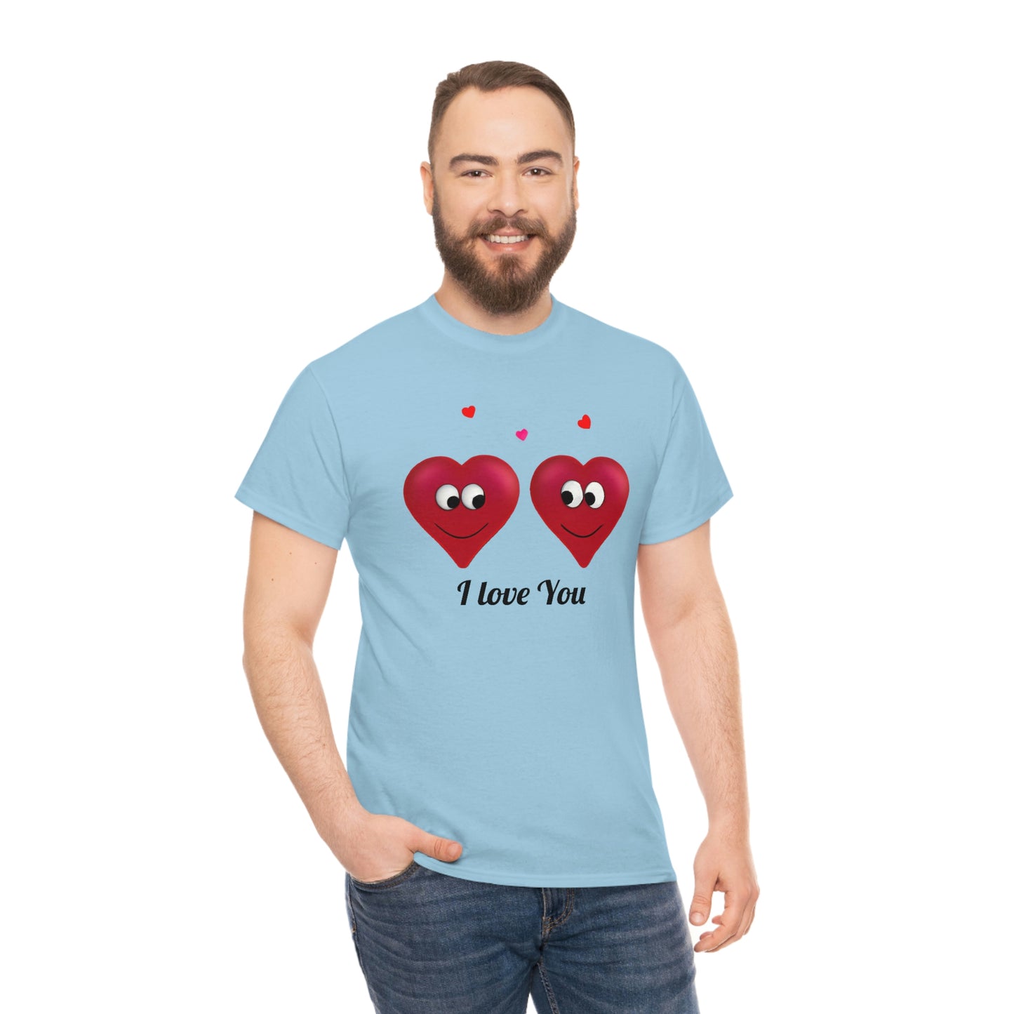 Valentine's "I Love You" Unisex Heavy Cotton Tee