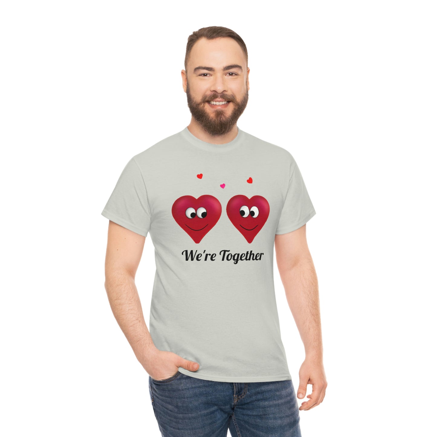 Valentine's "We're Together" Unisex Heavy Cotton Tee