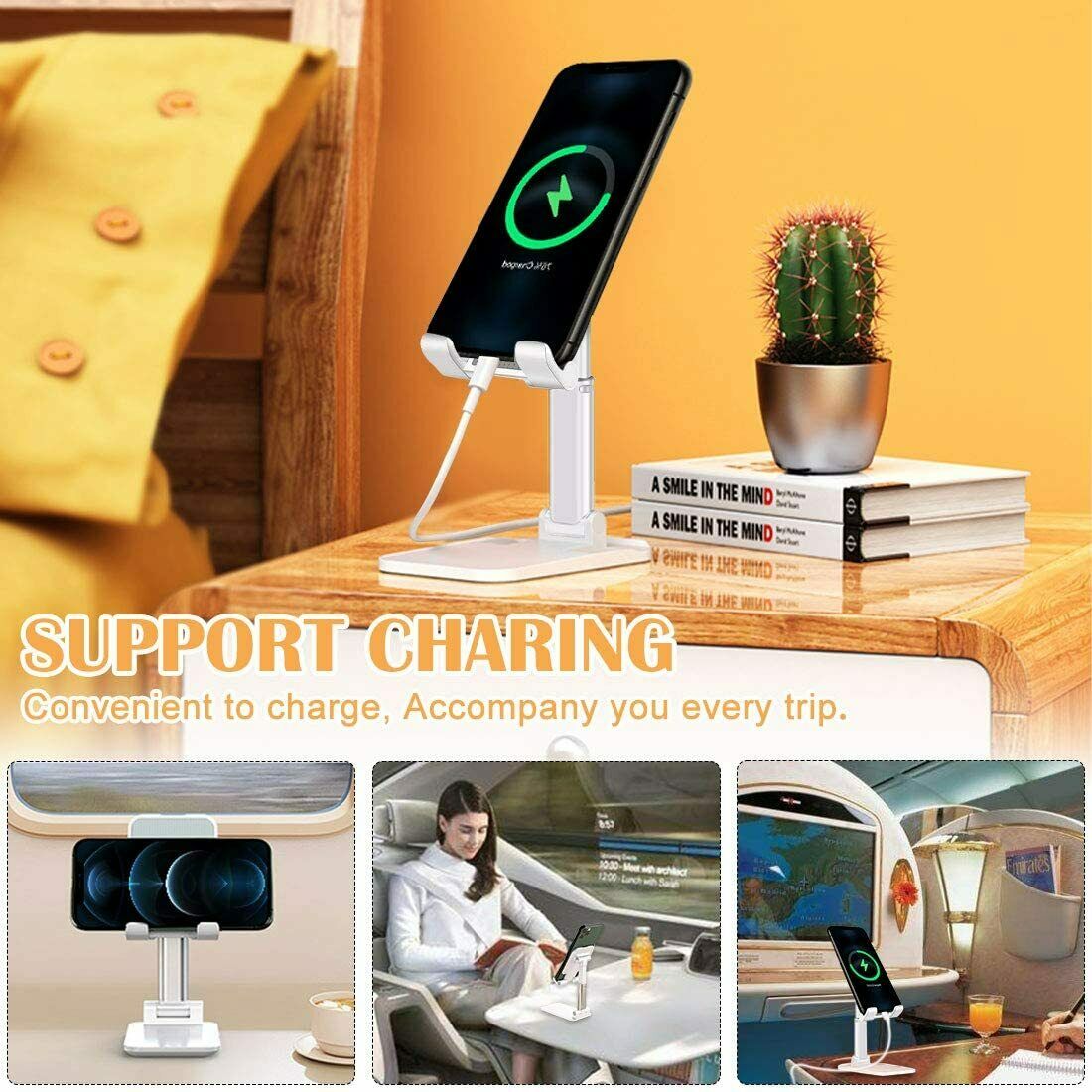 Foldable Extend Support Desk Mobile Phone or Tablet Holder Stand