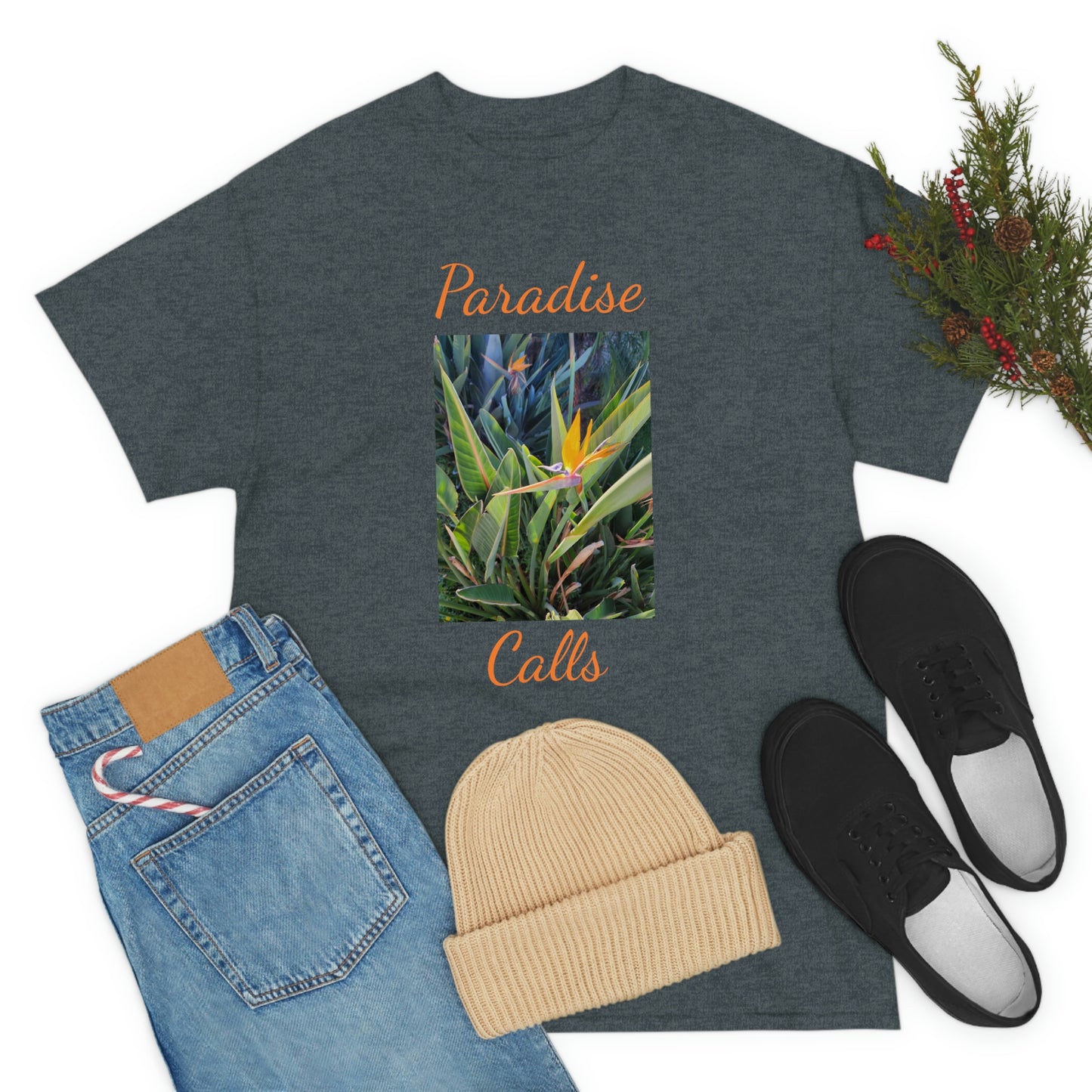 Islander Bird of Paradise Unisex Heavy Cotton Tee