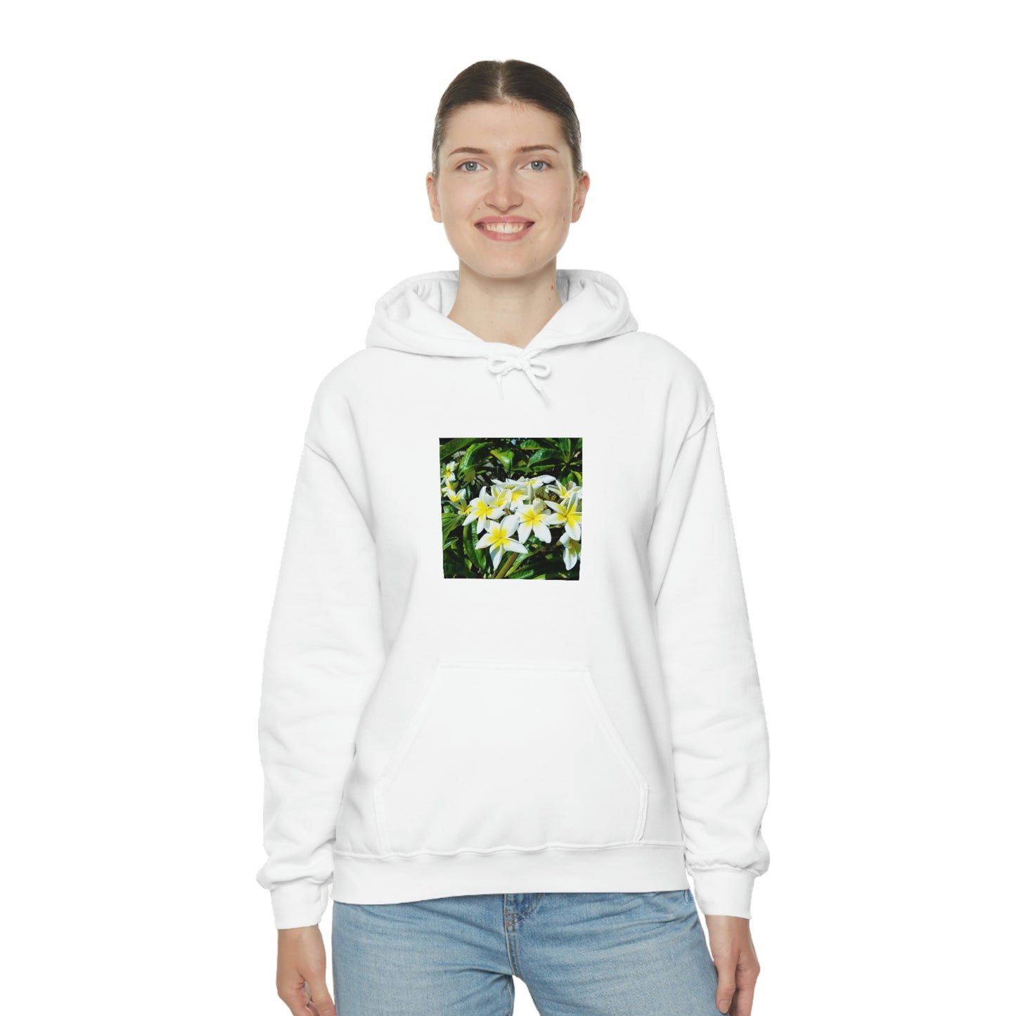 Islander Plumeria Unisex Heavy Blend™ Hooded Sweatshirt