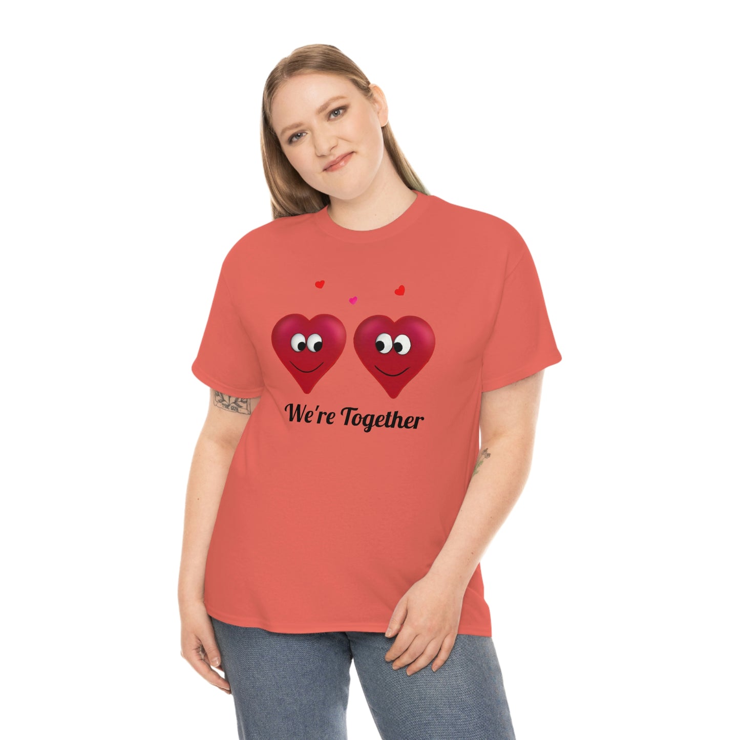 Valentine's "We're Together" Unisex Heavy Cotton Tee