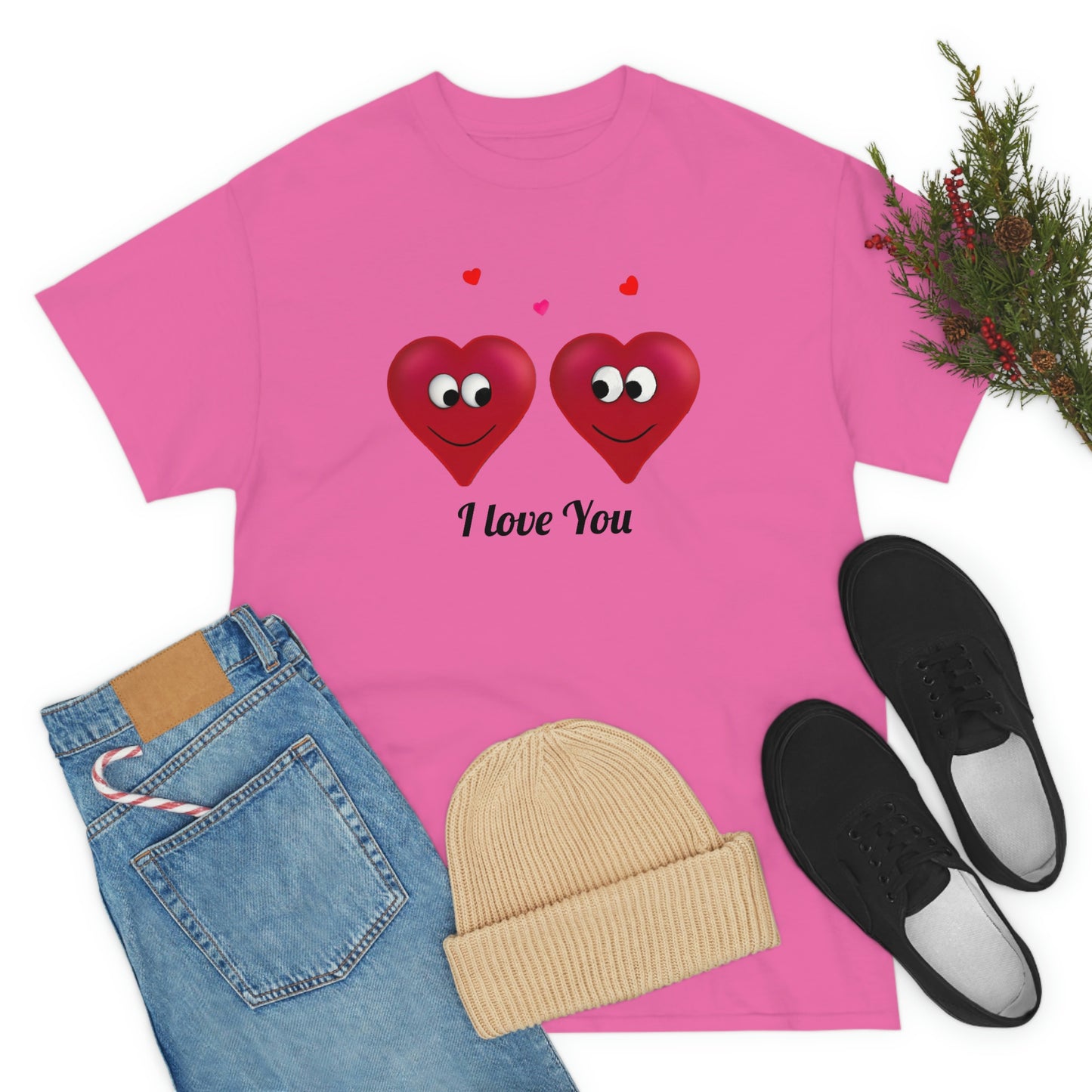 Valentine's "I Love You" Unisex Heavy Cotton Tee