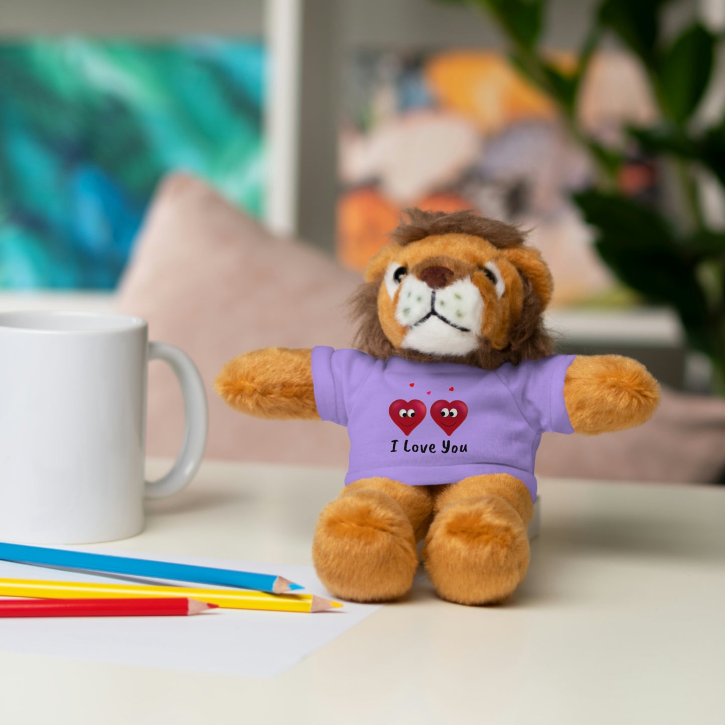 Valentine's "I Love You" Stuffed Animals with Tee