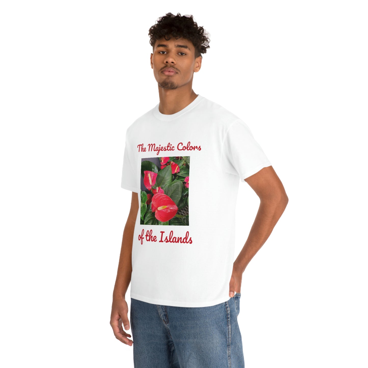 Islander Anthurium Unisex Heavy Cotton Tee