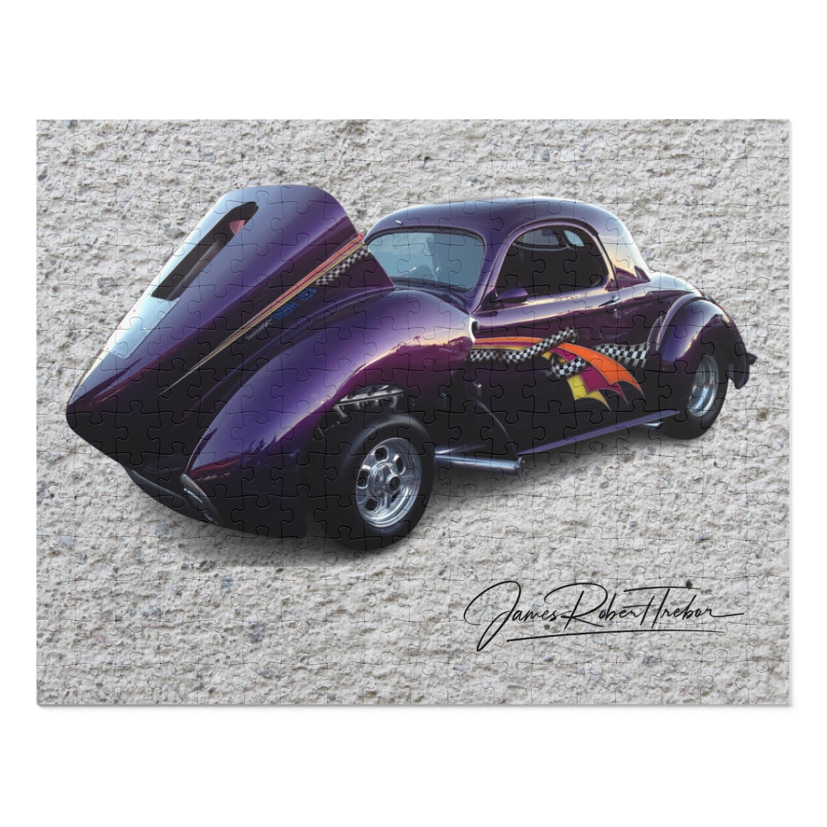 Hotrods Wild Purple Jigsaw Puzzle (252, 500-Piece)