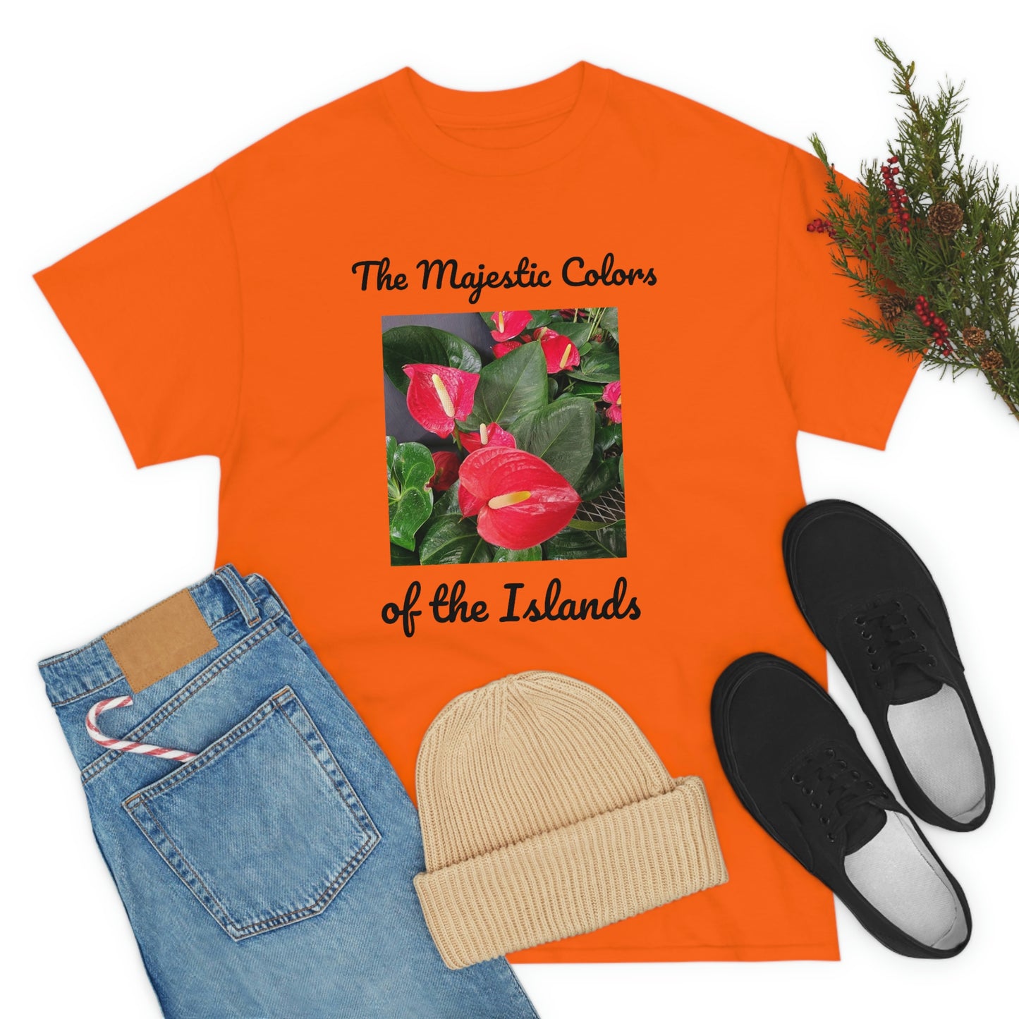 Islander Anthurium Unisex Heavy Cotton Tee