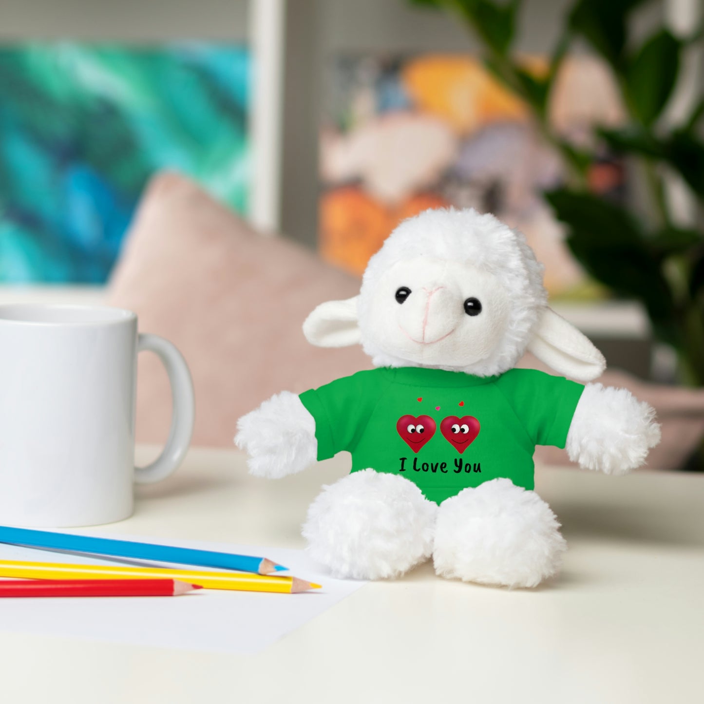 Valentine's "I Love You" Stuffed Animals with Tee