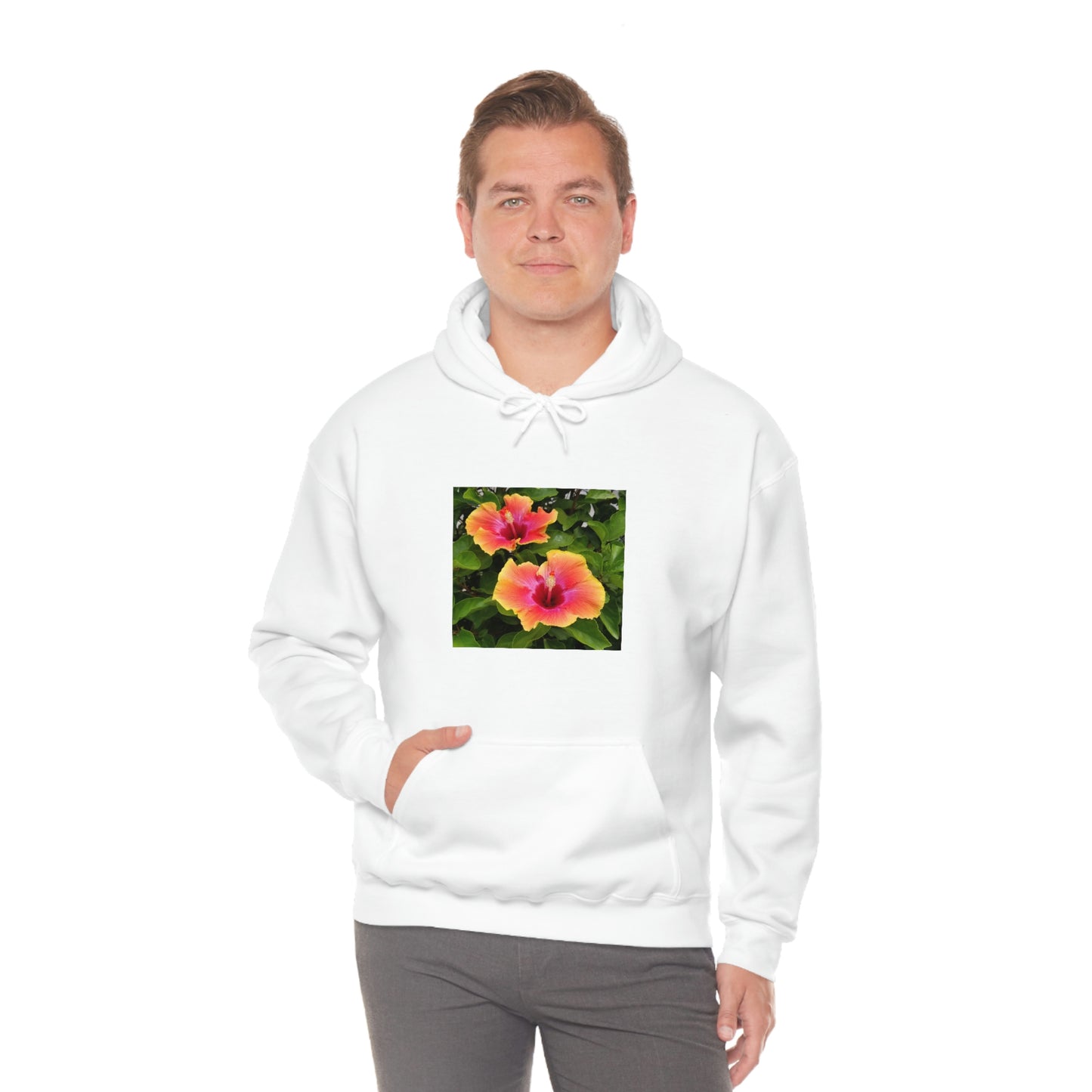 Islander Hibiscus Unisex Heavy Blend™ Hooded Sweatshirt