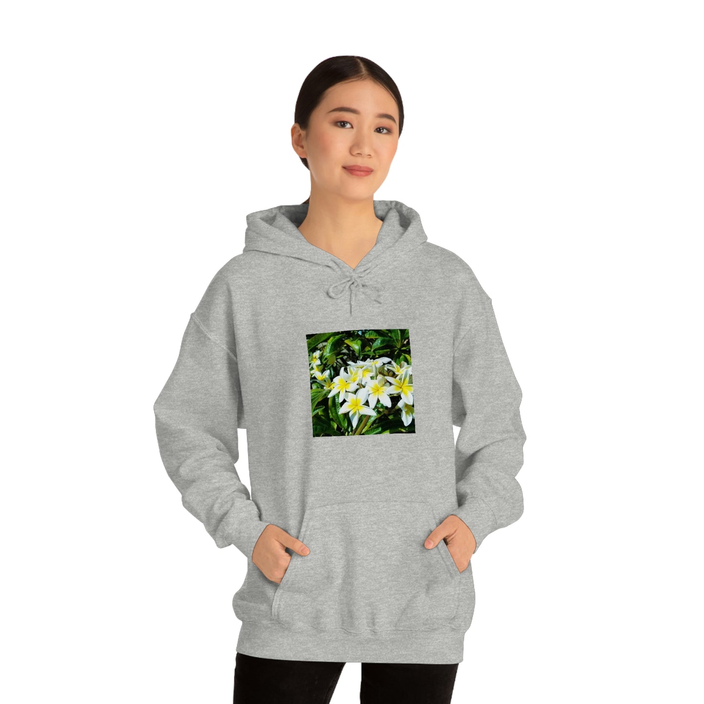 Islander Plumeria Unisex Heavy Blend™ Hooded Sweatshirt