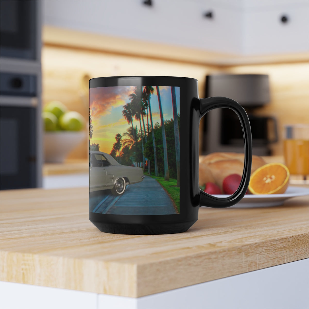Riviera Black Mug, 15oz