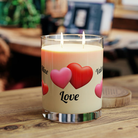 Valentine 2023 Hearts Scented Candle - Full Glass, 11oz