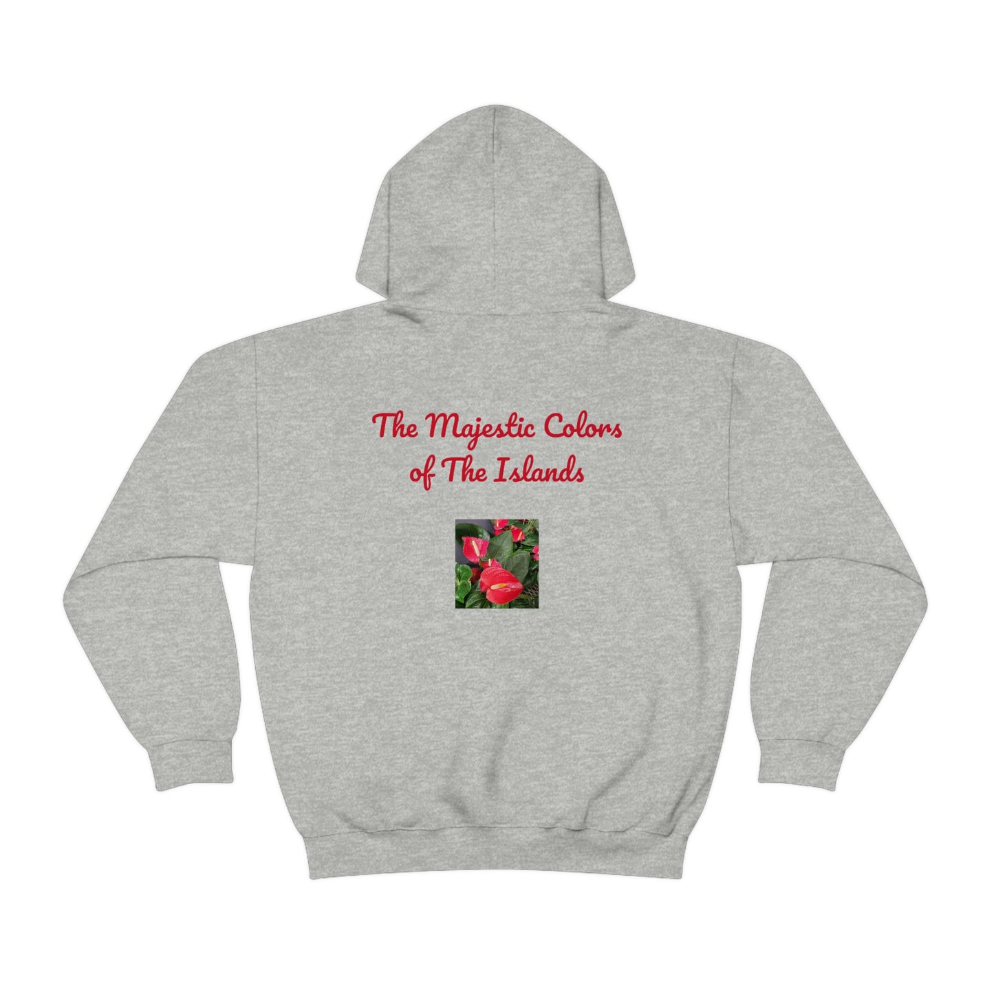 Island Style Anthurium Unisex Heavy Blend™ Hooded Sweatshirt