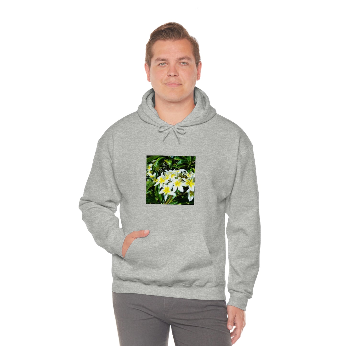 Islander Plumeria Unisex Heavy Blend™ Hooded Sweatshirt