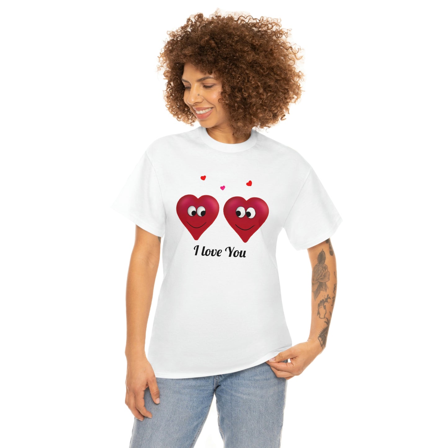 Valentine's "I Love You" Unisex Heavy Cotton Tee