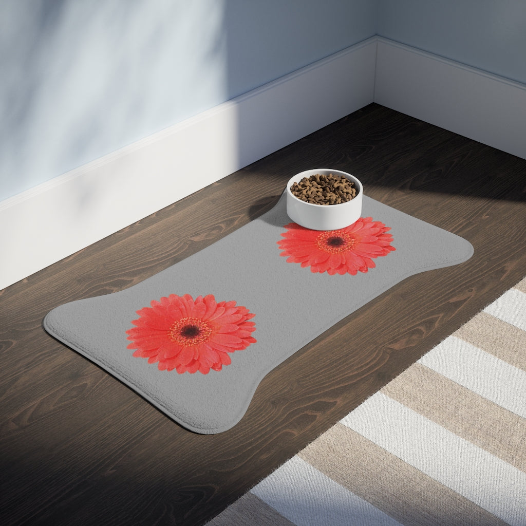 Floral "Gerber" Pet Feeding Mats