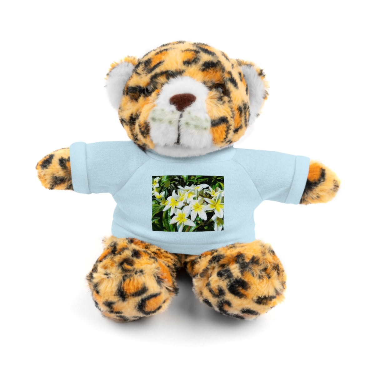 Islander Style Plumeria  Stuffed Animals with Tee