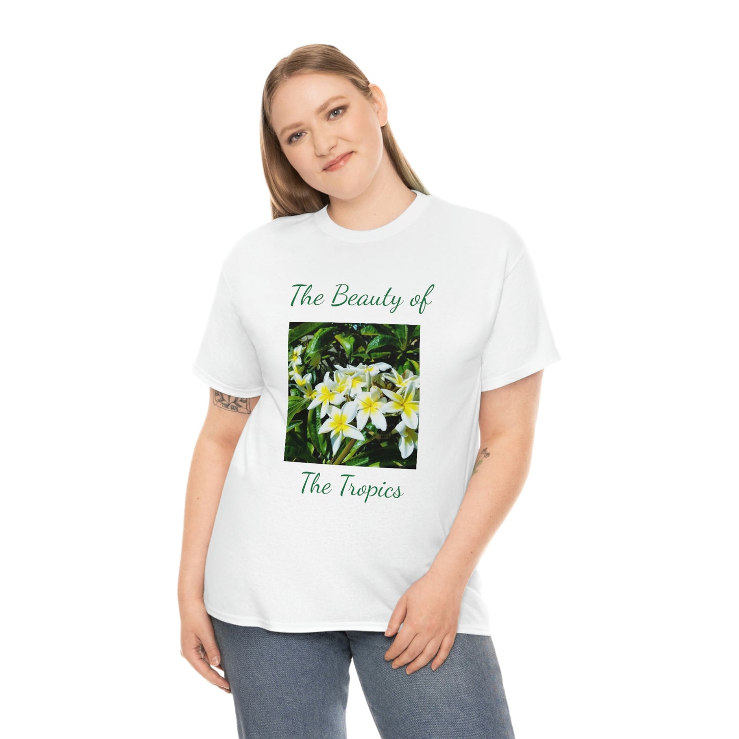 Islander Plumeria Unisex Heavy Cotton Tee