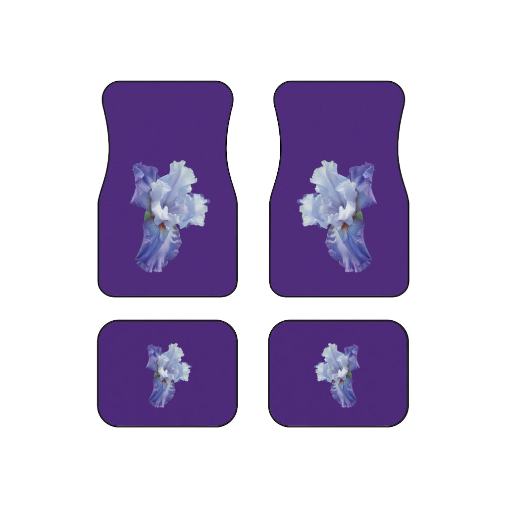 Floral "Iris" Car Mats (Set of 4)