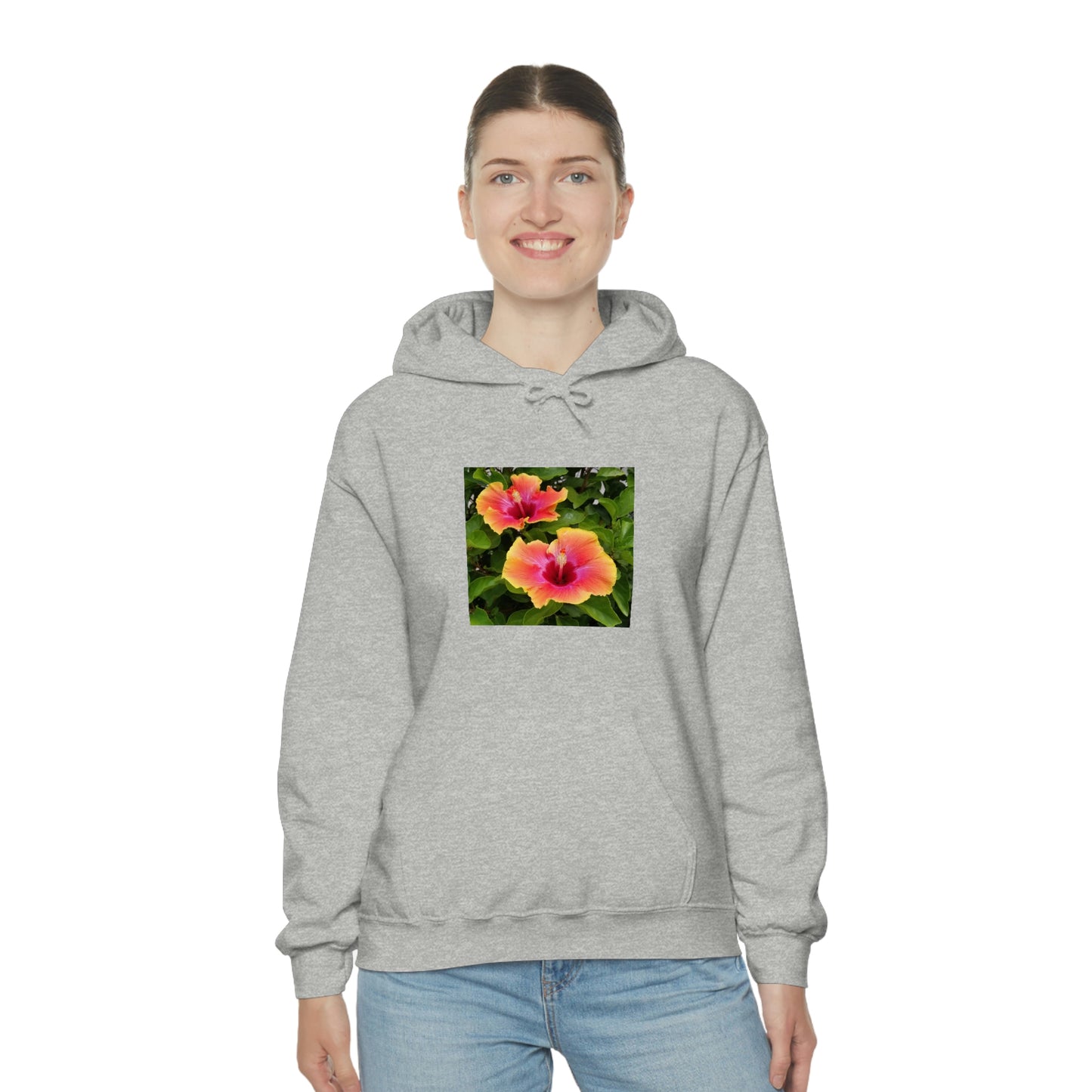 Islander Hibiscus Unisex Heavy Blend™ Hooded Sweatshirt