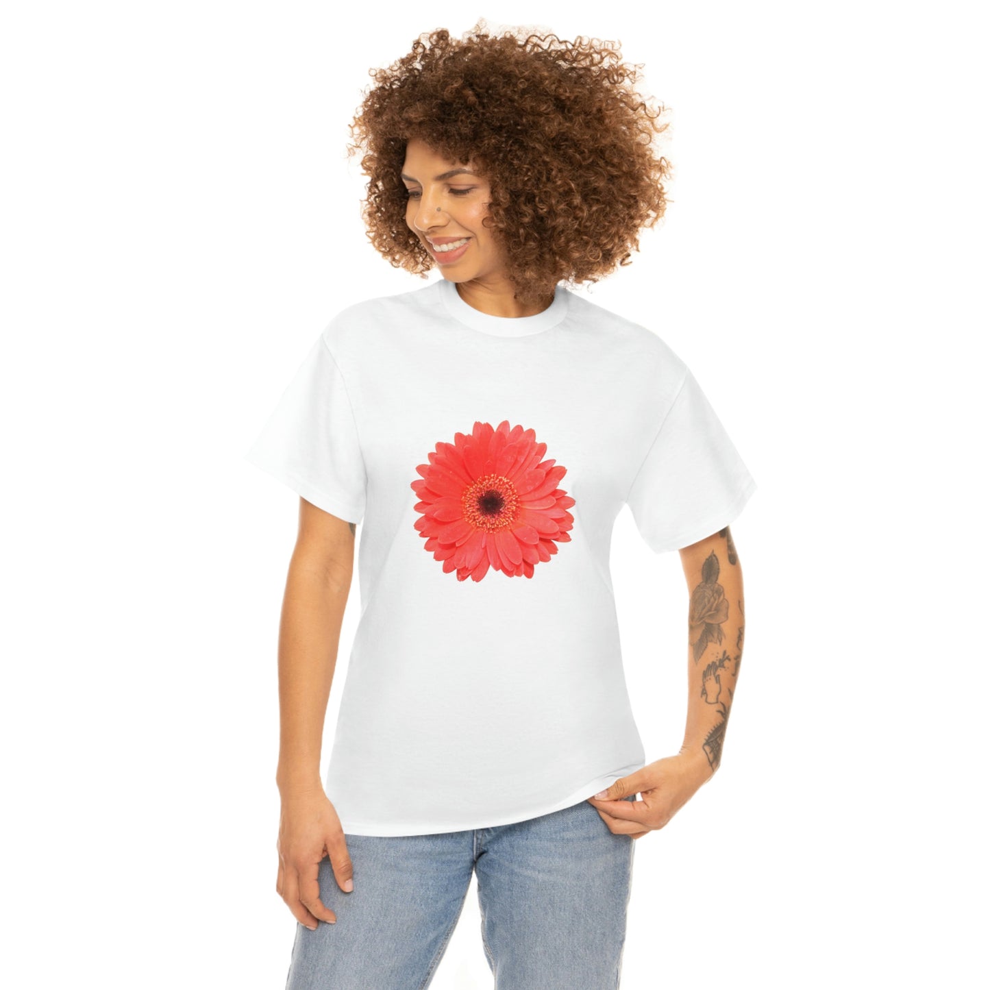 Floral Unisex Heavy Cotton Tee