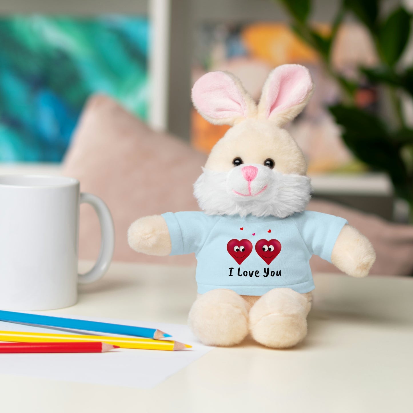 Valentine's "I Love You" Stuffed Animals with Tee