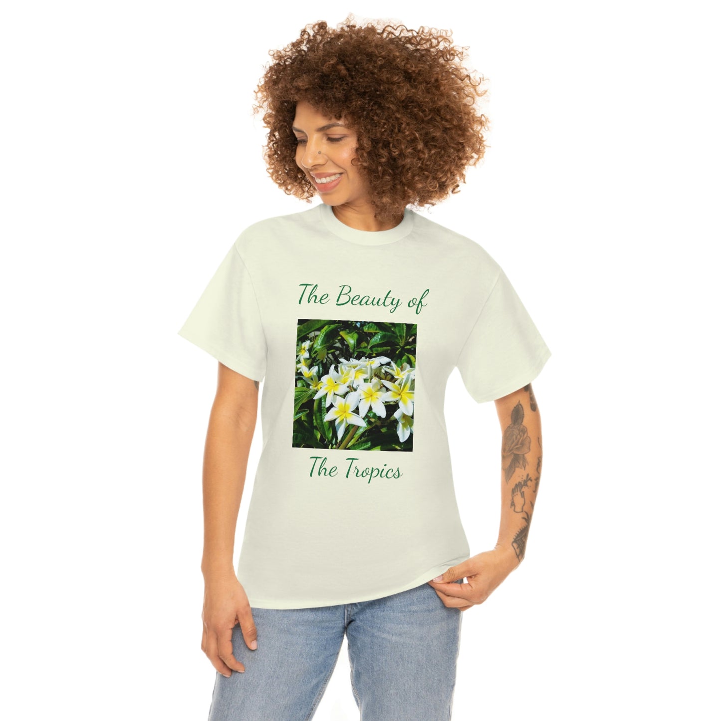 Islander Plumeria Unisex Heavy Cotton Tee