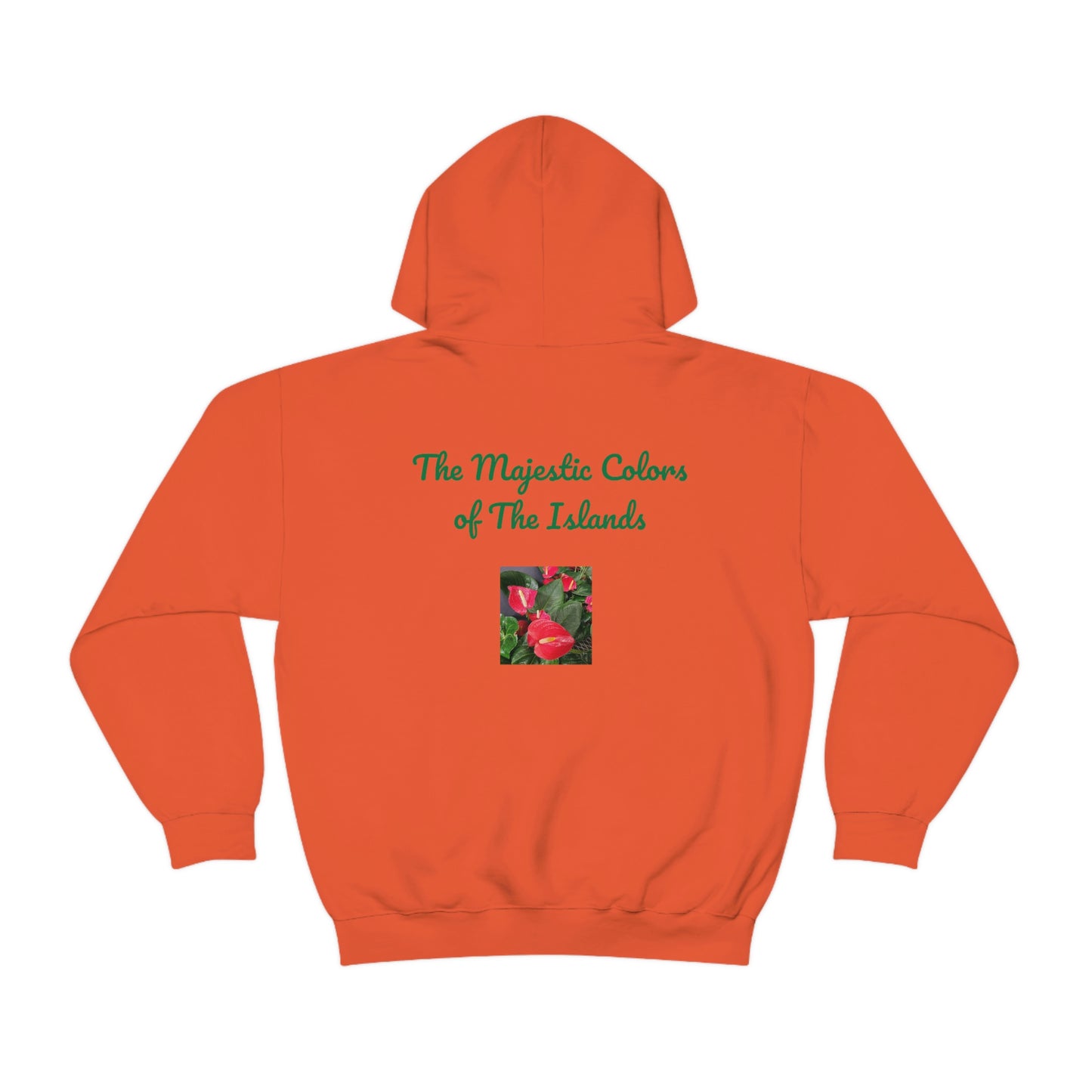 Island Style Anthurium Unisex Heavy Blend™ Hooded Sweatshirt